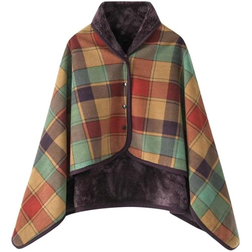 Damen winter poncho fleece - damen,
